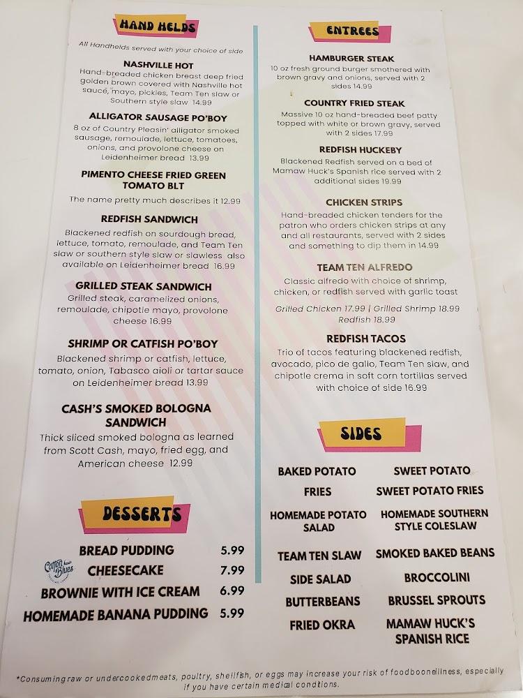 Team Ten Menu image 1